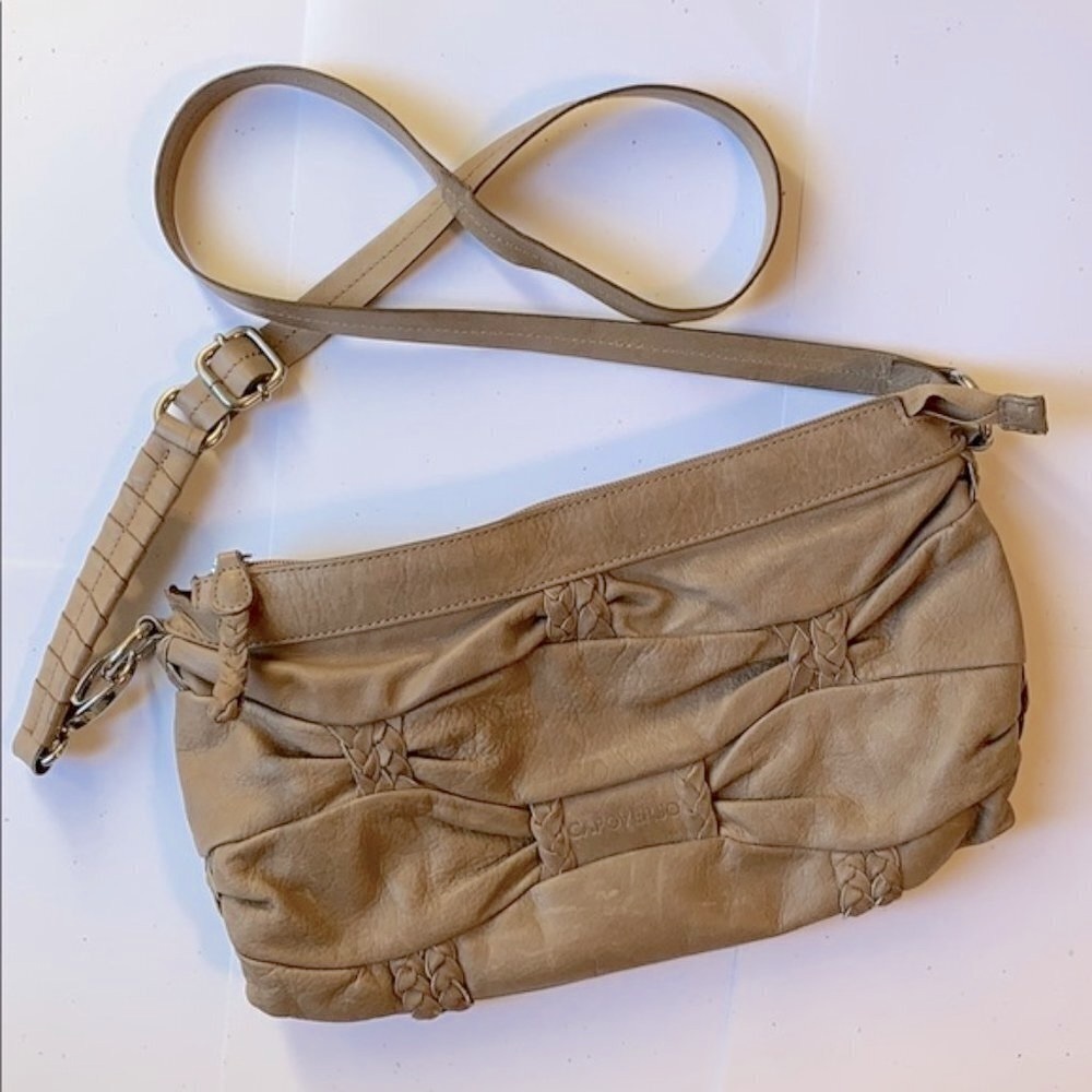 NWOT. Capoverso Leather Cross Body Bag 13.5”x8”x1”. - Picture 2 of 8